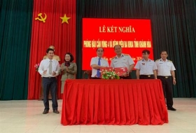 to chuc le ky ket nghia giua 2 don vi tai vung 4 hai quan