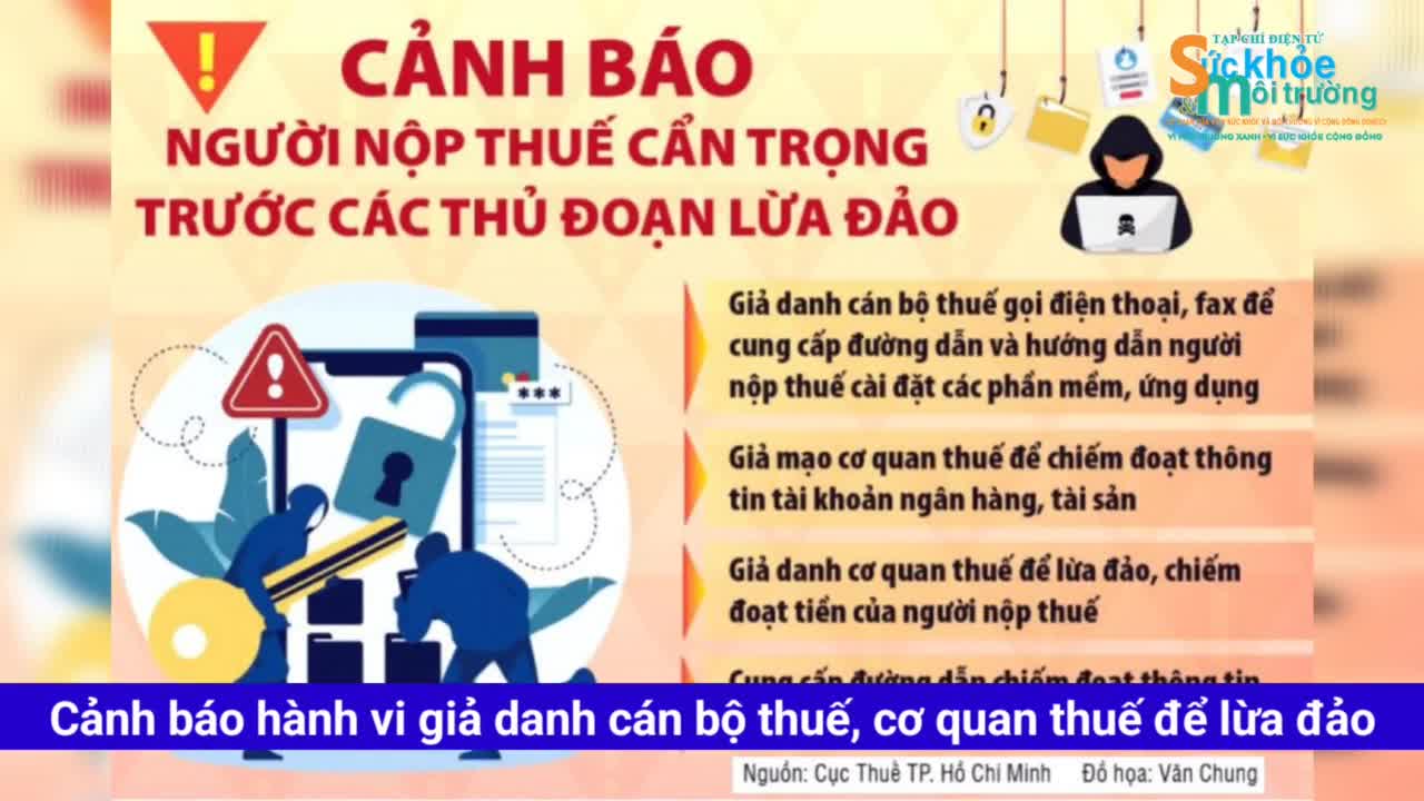 canh bao hanh vi gia danh can bo thue co quan thue de lua dao