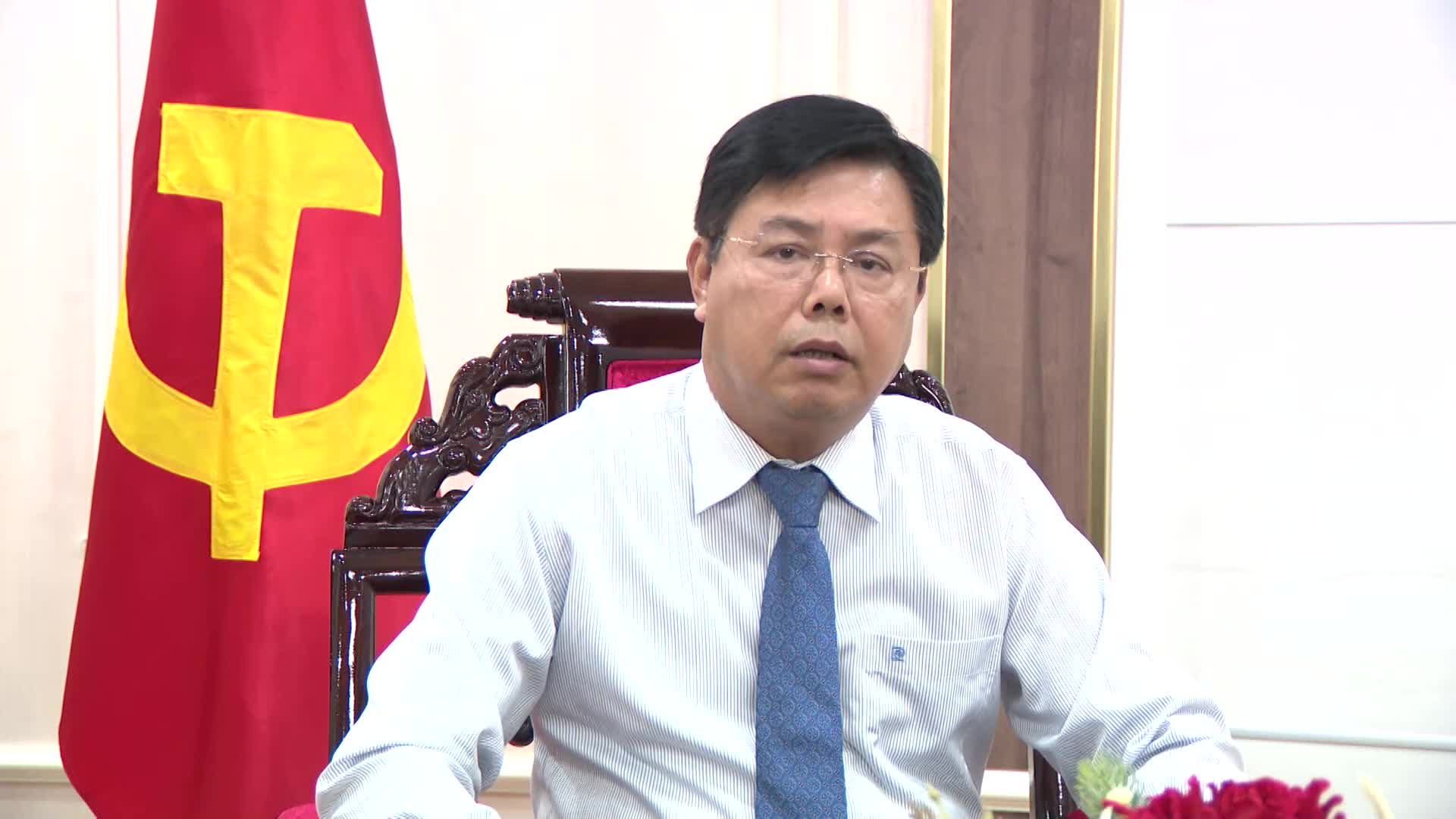 Bí thư Tỉnh ủy tỉnh An Giang Nguyễn Tiến Hải trả lời phỏng vấn